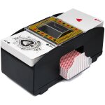 Mlangeur de cartes automatique - noir - lectronique - fonctionne sur batterie - pour poker et rummy ...