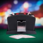 Relaxdays m�langeur de cartes � jouer automatique aspect en cuir electronique 2 jeux pro poker rami casino ...