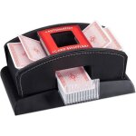 Relaxdays m�langeur de cartes � jouer automatique aspect cuir electronique 2 jeux pro poker rami casino ...
