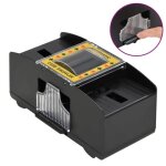 M�langeur de cartes - noir - automatique - sans fil - 2 jeux - l�ger et pratique