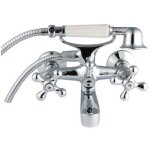 M�langeur de douche - bain - chrom� - laiton - monotrou - mural