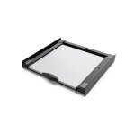 Meliconi - kit de superposition universel noir + tablette coulissante en bois - torre dark - pour lave ...