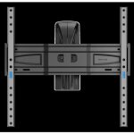 Meliconi - support mural tv inclinable et orientable extra 400 tiltnturn cg pour tv de 32  77 - vesa ...