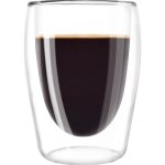 Melitta lot de 2 verres en borosilicate pour caf� long 200 ml transparent