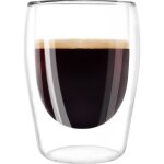 Melitta lot de 2 verres pour caf� expresso 80 ml transparent