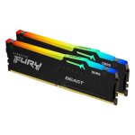 M�moire vive ddr5 kingston fury beast rgb 64go (2x32go) 5600mt / s cl36 dim