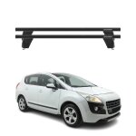 Menabo barres de toit transversales pour peugeot 3008 2009 - 2016 noir abe 2x