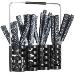 M�nag�re 24 pi�ces avec rack g�o 24cm noir