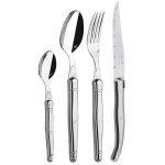 Mnagre inox - jean dubost - 24 pices - lame microdente - manche tout inox - compatible lave - vaisselle ...