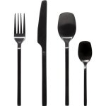 Secret de gourmet - m�nag�re modern wood en acier inoxydable - 24 pi�ces - noir mat