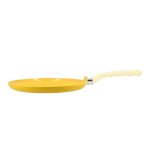 Crepiere 26cm colorama safran - en aluminium - revetement antiadhesif en ceramique