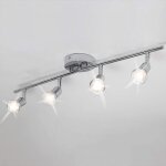 Mendga plafonnier led 4 spots orientablesluminaire plafonnier pivotantspots de plafond moderne pour cuisine ...