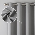 Mengda lot de 2 rideaux occultants � isolation thermique avec ?illets sur le dessus occultants rideaux ...