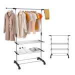 Mengda �tendoir � linge s�choir � linge avec roues pour int�rieur ext�rieur et buanderie