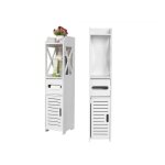 Mengda meuble de salle de bain colonne etag�re salle de bains pour chambre couloir toilettes blanc 20 ...