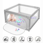 Mengda parc bebe parc bebe pliable parc pour bb grande avec filet respirant et fermeture clair parc ...