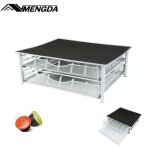 Mengda porte - capsule support de machine � caf� avec 2 tiroirs de rangement dosettes antid�rapants distribute ...