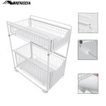 Mengda rangement sous evier cuisine � 2 niveaux rangement dorganisateur de douche pour salle de bain ...