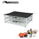 Porte - capsules mengda - support � capsules � caf� - capacit� 72 capsules - noir - contemporain - design ...