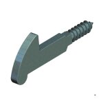 Mentonnet � vis pour verrou 144 ac brut monin - m144a0