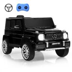Mercedes - benz g63 voiture �lectrique 12v pour enfants t�l�commande 24g lumi�res led musique volant ...