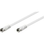 C�ble dantenne goobay 10m - blanc - double blindage