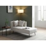 M�ridienne droite en tissu cr�me napasa