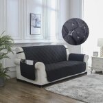 Housse de canap� 3 places imperm�able - ysinobear - noir - d�houssable - extensible - synth�tique