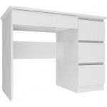 Meso - bureau droit style moderne bureau / chambre d?ado - 98x51x76 cm - 4 tiroirs