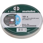 Set de disques à tronçonner en inox metabo 616359000 diamètre 125 mm 10 pc(s) Set de disques à tronçonner en inox metabo 616359000 diamètre 125 mm 10 pc(s)