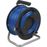 Enrouleur de flexible - metabo - sa 100 - flexible � air comprim� 20 m - tissu - 9 mm diam�tre int�rieur ...