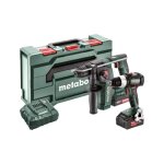Metabo pack perceuse visseuse bs 18 lt bl et marteau perforateur bh 18 ltx bl 16 - coffret de rangement ...