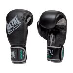 Gant de boxe - metal boxe - heracles - cuir vritable - noir - 08 oz