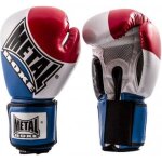 Gant de boxe - metal boxe - 10 oz - cuir synthtique - usage intensif - bleu blanc rouge