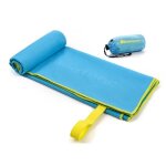 Meteor serviette de bain microfibre bleu s�chage rapide taille m plage