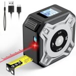 Mtre ruban laser rechargeable - jormftte - tlmtre laser ruban 2 en 1 avec tlmtre laser de 40m ...