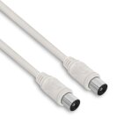 Metronic 338002 c�ble tv coaxial 952 mm m�le - m�le. 2 m - blanc