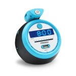 Metronic 477016 radio r�veil projection horloge affichage led - clock alarme matin buzzer fm mp3 - alimentatio ...