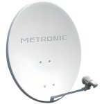 Kit satellite numérique metronic athena 120 - lnb universel - gain 42 dbi - acier blanc Kit satellite numérique metronic athena 120 - lnb universel - gain 42 dbi - acier blanc