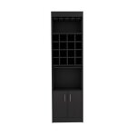 Meuble bar kava beijing avec table dépliable 180. 6 cm h x 51 cm l x 34 cm p noir Meuble bar kava beijing avec table dépliable 180. 6 cm h x 51 cm l x 34 cm p noir