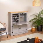 Meuble bar � vin tequila armoire comptoir avec range bouteilles et range verres bahut de style mexicain ...