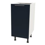 Meuble bas de cuisine 1 porte - frost 40cm / blanc & bleu nuit