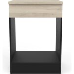 Meuble bas de cuisine coloris chne kronberg noir mat - longueur 60 x hauteur 8450 x profondeur 60 cm ...