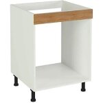 Meuble bas de cuisine pour four coloris chne cortez - hauteur 85 x longueur 60 x profondeur 58 cm