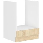 Meuble bas four - d�cor ch�ne sonoma - l60xp48xh82 cm - plan de travail non inclus