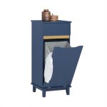Sobuy armoire à linge 40x40x96 cm meuble bas salle de bain avec 1 tiroir et panier amovible mdf bleu Sobuy armoire à linge 40x40x96 cm meuble bas salle de bain avec 1 tiroir et panier amovible mdf bleu