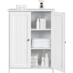 Meuble bas de salle de bain - - yaheetech - 2 portes 2 Étagère réglable - meuble de rangement chambre ... Meuble bas de salle de bain - - yaheetech - 2 portes 2 Étagère réglable - meuble de rangement chambre ...