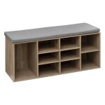 Meuble banc � chaussures x8 effet ch�ne naturel - 5 five simply smart