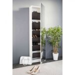 Meuble  chaussures miroir coloris blanc - mc7044 - blanc - terre de nuit