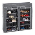 Relaxdays meuble à chaussures tissu 12 compartiments 36 paires housse amovible hlp 107 x 115 x 30 cm ... Relaxdays meuble à chaussures tissu 12 compartiments 36 paires housse amovible hlp 107 x 115 x 30 cm ...